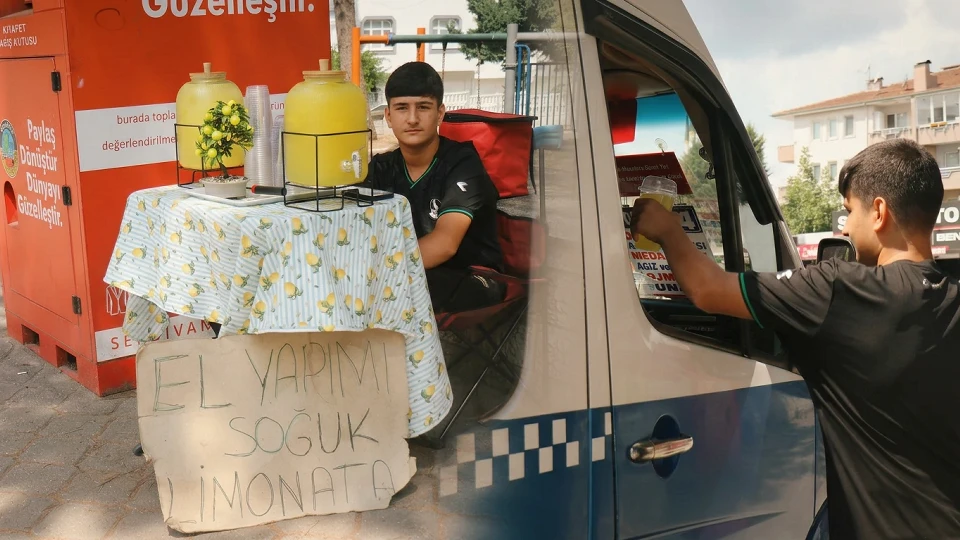 14 yaşındaki Buğra limonata satarak ayda 90 bin TL kazanıyor: Hedefi şaşırttı